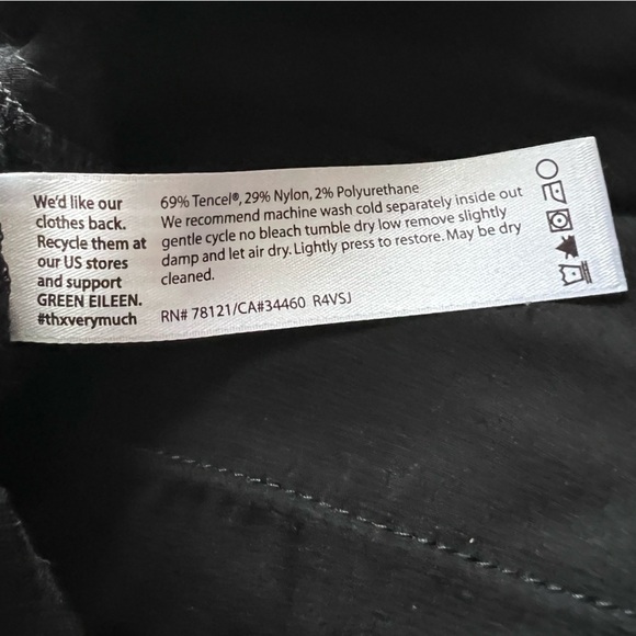 Eileen Fisher Pants Women's Medium‎ the Fisher Project Pull-On Work Black - Picture 6 of 6